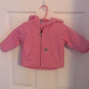 Baby pink Carhartt winter jacket